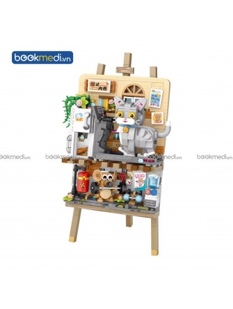 Đồ Chơi Lắp Ráp Mô Hình Tranh 3D Keep fit Tom and Jerry Hãng Loz